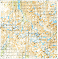 Карта Мультинских озер